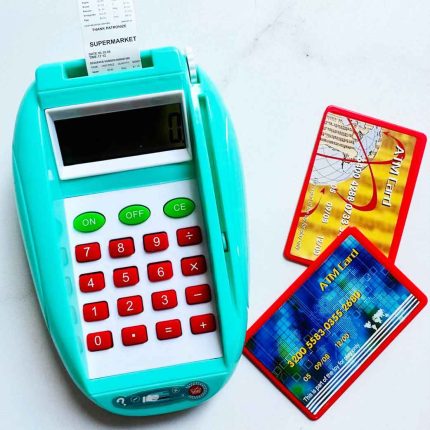 بازی کارت خوان اسباب بازی به همراه 2 عدد کارت(عملکرد ماشین حساب)