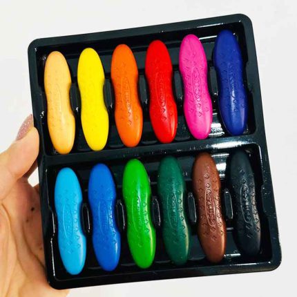 مداد شمعی جادویی 12 عددی crayons