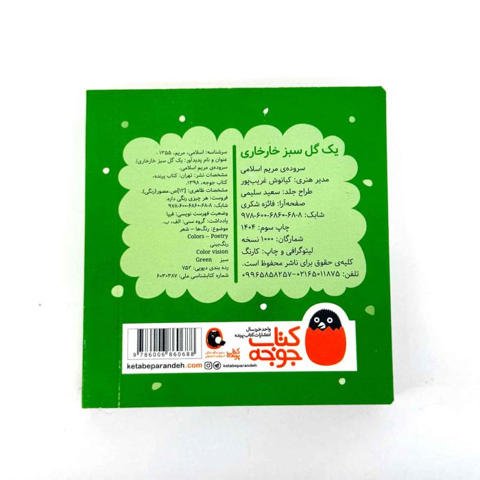 کتاب یک گل سبز خارخاری | سروده مریم اسلامی (انتشارات پرنده)